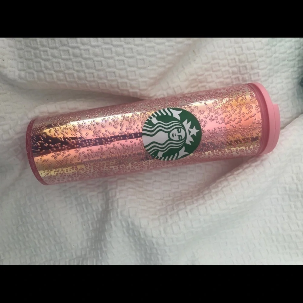 Starbucks Pink Bubbles Christmas Tumbler